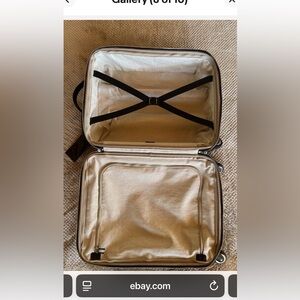 Versatile Beige Carry-On Spinner Suitcase for Men